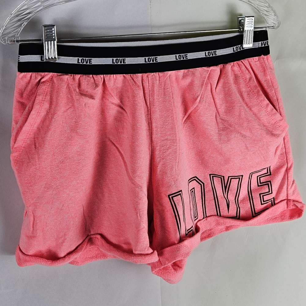 Inspired Hearts Shorts Size L | Summer Athleisure Coquette Preppy Sporty Workout - Picture 3 of 6